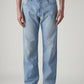 Men's 555 Light Blue Relaxed Straight Fit Mid Rise Jeans - Front View