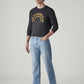 Men's 555 Light Blue Relaxed Straight Fit Mid Rise Jeans - Side View
