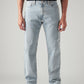Men's 555 Light Blue Relaxed Straight Fit Mid Rise Jeans - Front View