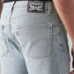 Men's 555 Light Blue Relaxed Straight Fit Mid Rise Jeans - Detail View