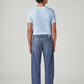 Men's 555 Blue Relaxed Straight Fit Mid Rise Jeans - Back View
