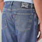 Men's 555 Blue Relaxed Straight Fit Mid Rise Jeans - 20 View