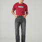 Men's 555 Charcoal Grey Relaxed Straight Fit Mid Rise Jeans - Front View