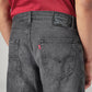 Men's 555 Charcoal Grey Relaxed Straight Fit Mid Rise Jeans - Detail View