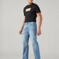 Men's 555 Light Blue Relaxed Straight Fit Mid Rise Jeans - Side View