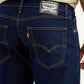Men's 555 Dark Blue Loose Fit Mid Rise Jeans - Detail View