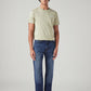 Men's 555 Blue Relaxed Straight Fit Mid Rise Jeans - Front View
