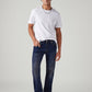 Men's 555 Dark Blue Relaxed Straight Fit Mid Rise Tinted Jeans - Styleshot View