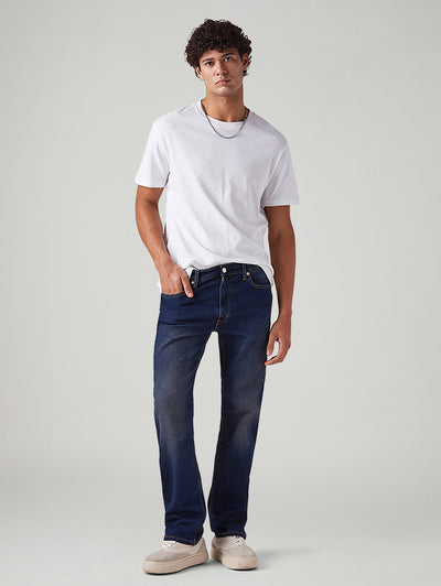 levi's Men's 555 Dark Blue Relaxed Straight Fit Mid Rise Tinted Jeans-picture-40