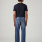 Men's 555 Blue Relaxed Straight Fit Mid Rise Jeans - Back View