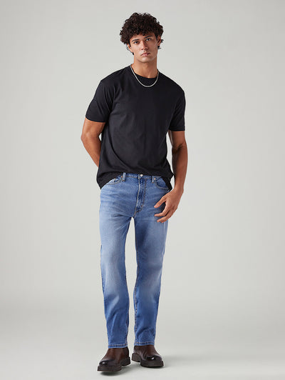 levi's Men's 555 Light Blue Relaxed Straight Fit Mid Rise Jeans-picture-45