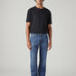 Men's 555 Blue Relaxed Straight Fit Mid Rise Jeans - Front View
