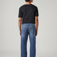 Men's 555 Blue Relaxed Straight Fit Mid Rise Jeans - Back View