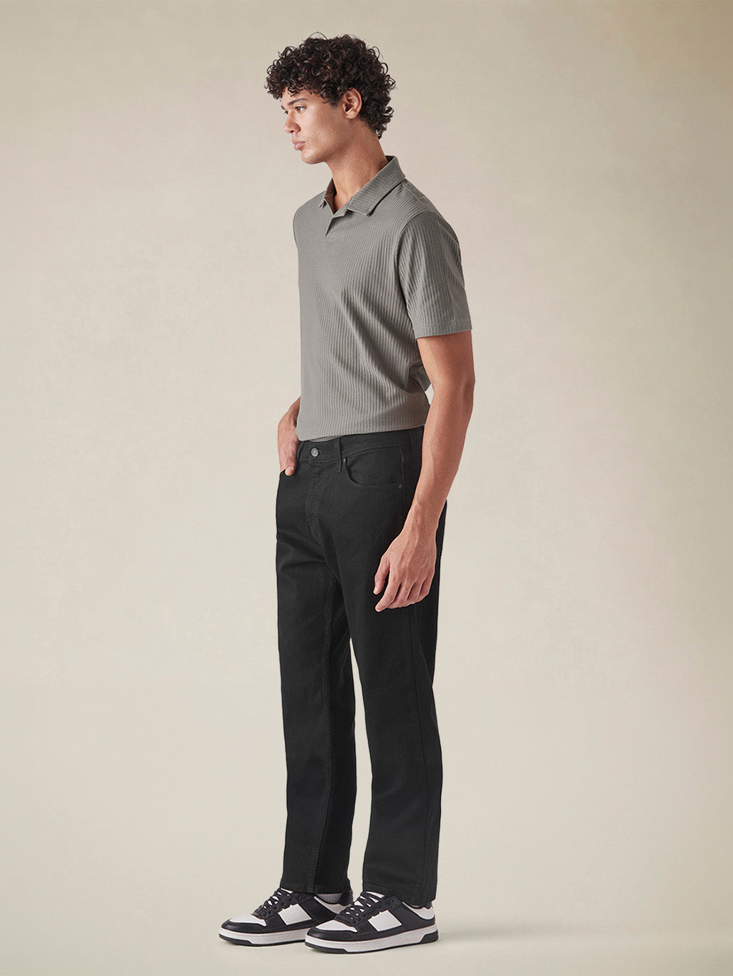 Men's 555 Mid Rise Relaxed Straight Fit Cotton Stretch Blend Jeans - 5aad07ba-73da-4286-a3b2-76691edcc19d View