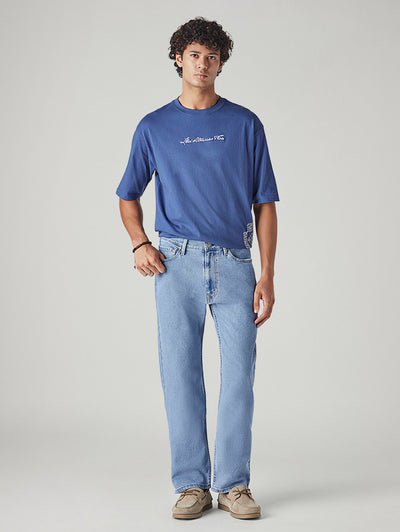 levi's Men's 555 Light Blue Relaxed Straight Fit Mid Rise Jeans-picture-30