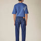 Men's 555 Blue Relaxed Straight Fit Mid Rise Jeans - 44429426-3fc8-408a-8c38-dff119aeab87 View