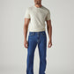 Men's 555 Dark Indigo Relaxed Straight Fit Mid Rise Jeans - Front View