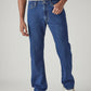 Men's 555 Dark Indigo Relaxed Straight Fit Mid Rise Jeans - Front View