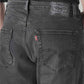 Men's 555 Charcoal Grey Relaxed Straight Fit Mid Rise Jeans - Detail View