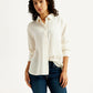 Women's Solid Relaxed Fit Shirt - Styleshot View