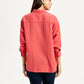 Women's Textured Coral Relaxed Fit Shirt - Back View