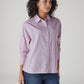 Men's Striped Relaxed Fit Shirt - Side View