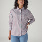 Men's Striped Relaxed Fit Shirt - Front View
