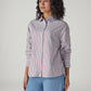 Men's Striped Relaxed Fit Shirt - Side View