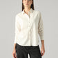 Women's Solid Relaxed Fit Shirt - Front View