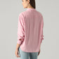 Women's Solid Relaxed Fit Shirt - back View