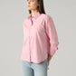 Women's Solid Relaxed Fit Shirt - side View