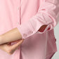 Women's Solid Relaxed Fit Shirt - detail View