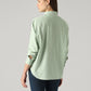 Women's Solid Relaxed Fit Shirt - Back View