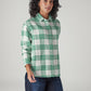 Men's Checkered Relaxed Fit Overshirt - Side View