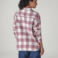 Men's Checkered Relaxed Fit Overshirt - Back View