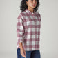 Men's Checkered Relaxed Fit Overshirt - Side View