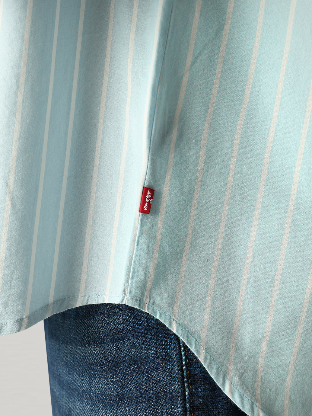 Women's Embroidery Detail Relaxed Fit Poplin Shirt - Detail View