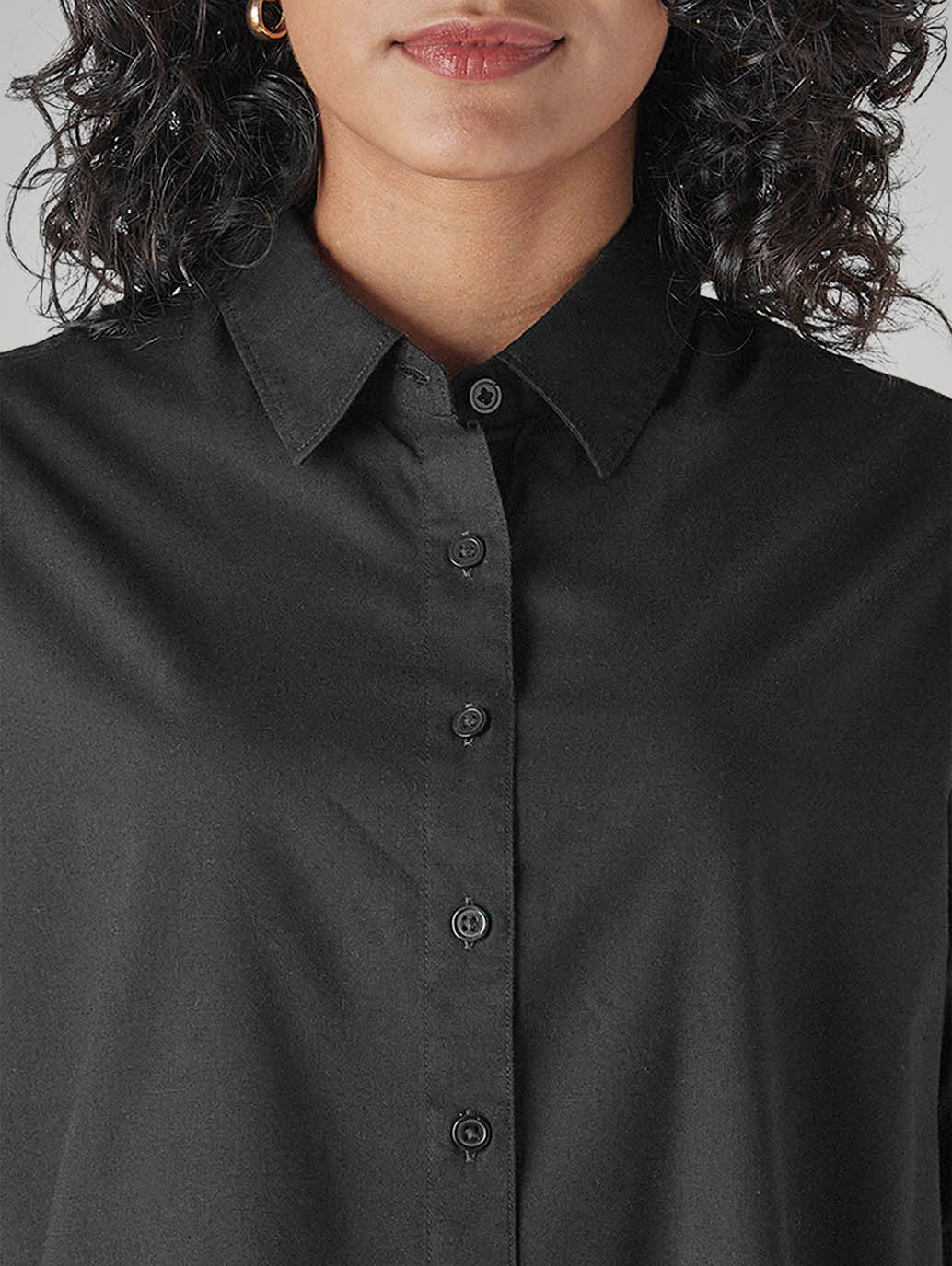 Women's Solid Relaxed Fit Poplin Shirt - 20 View