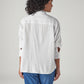 Women's Solid Relaxed Fit Poplin Shirt - Back View
