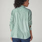 Women's Striped Relaxed Fit Poplin Shirt - Back View