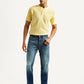Men's 505 Blue Straight Fit Mid Rise Jeans - Front View
