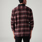 Men's Checkered Relaxed Fit Flannel Shirt - Back View