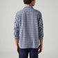 Men's Checkered Relaxed Fit Shirt - Back View