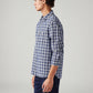 Men's Checkered Relaxed Fit Shirt - Side View