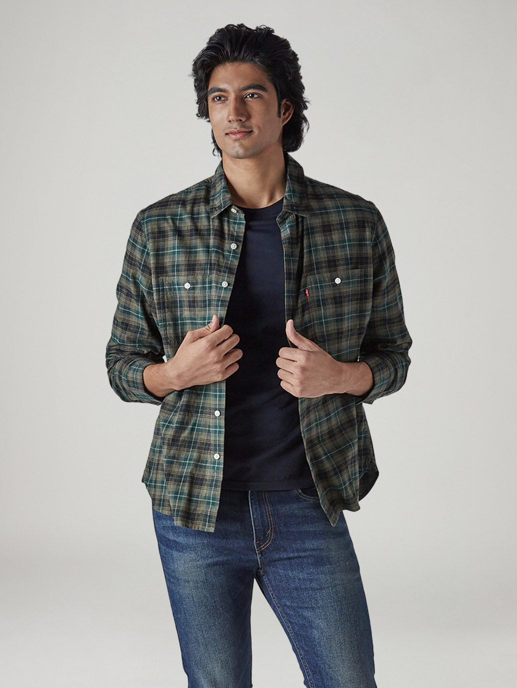 Men's Checkered Relaxed Fit Shirt