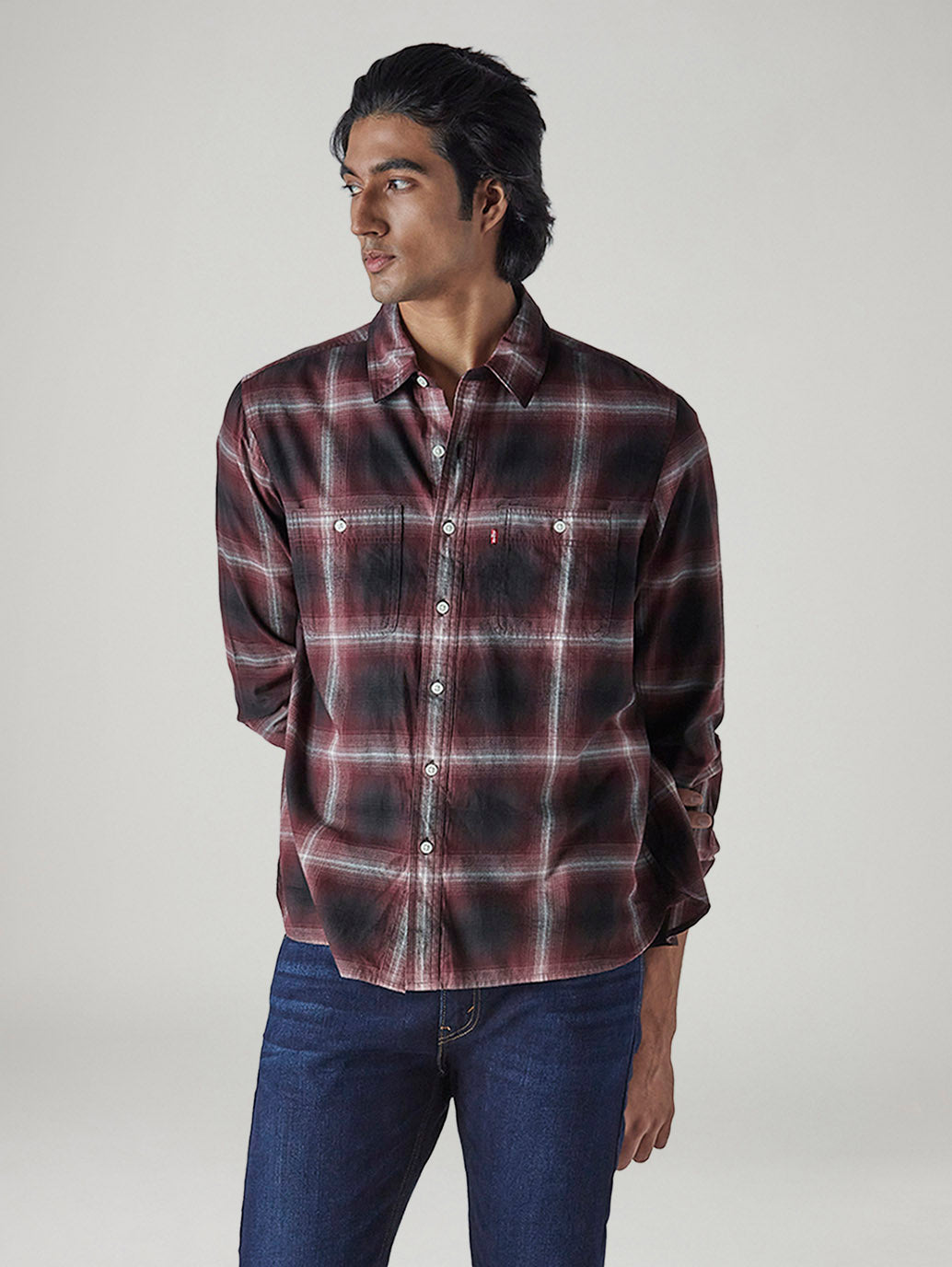 Men's Checkered Relaxed Fit Shirt