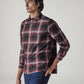 Men's Checkered Relaxed Fit Shirt - Side View