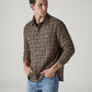 Men's Checkered Relaxed Fit Shirt - Styleshot View