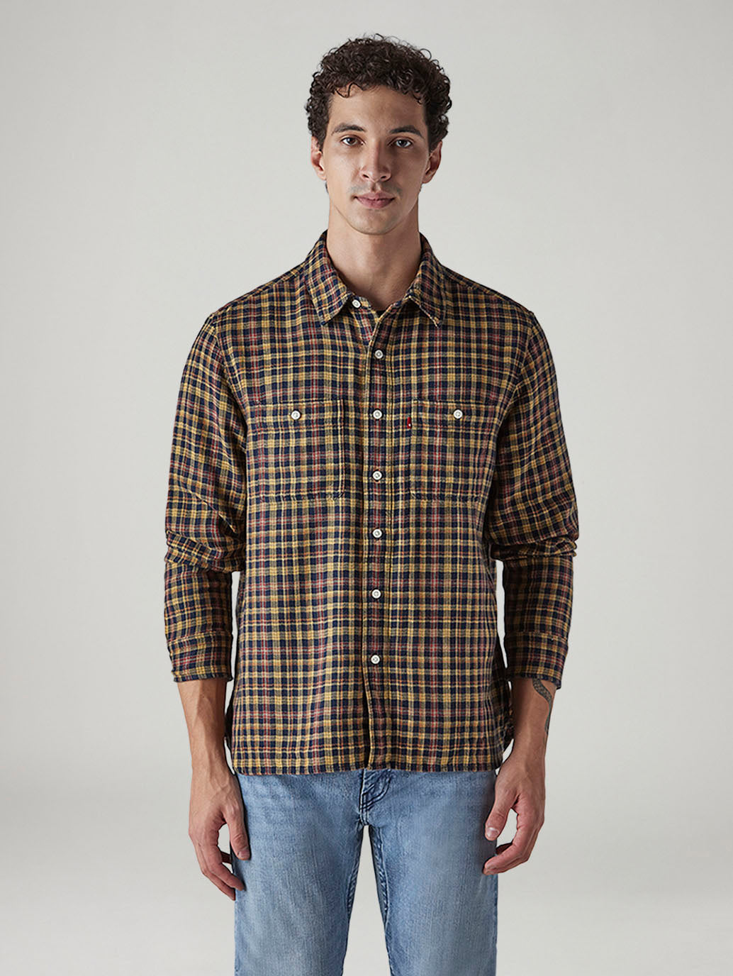 Men's Checkered Relaxed Fit Shirt