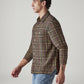 Men's Checkered Relaxed Fit Shirt - Side View